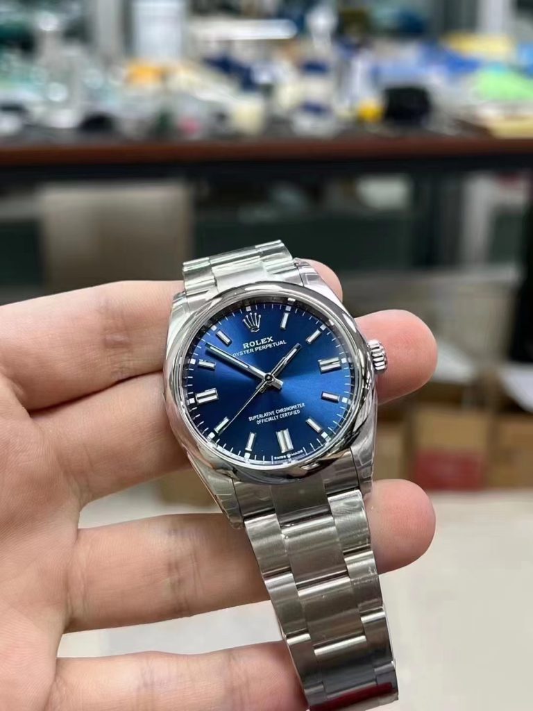 Blue Rolex Oyster Perpetual