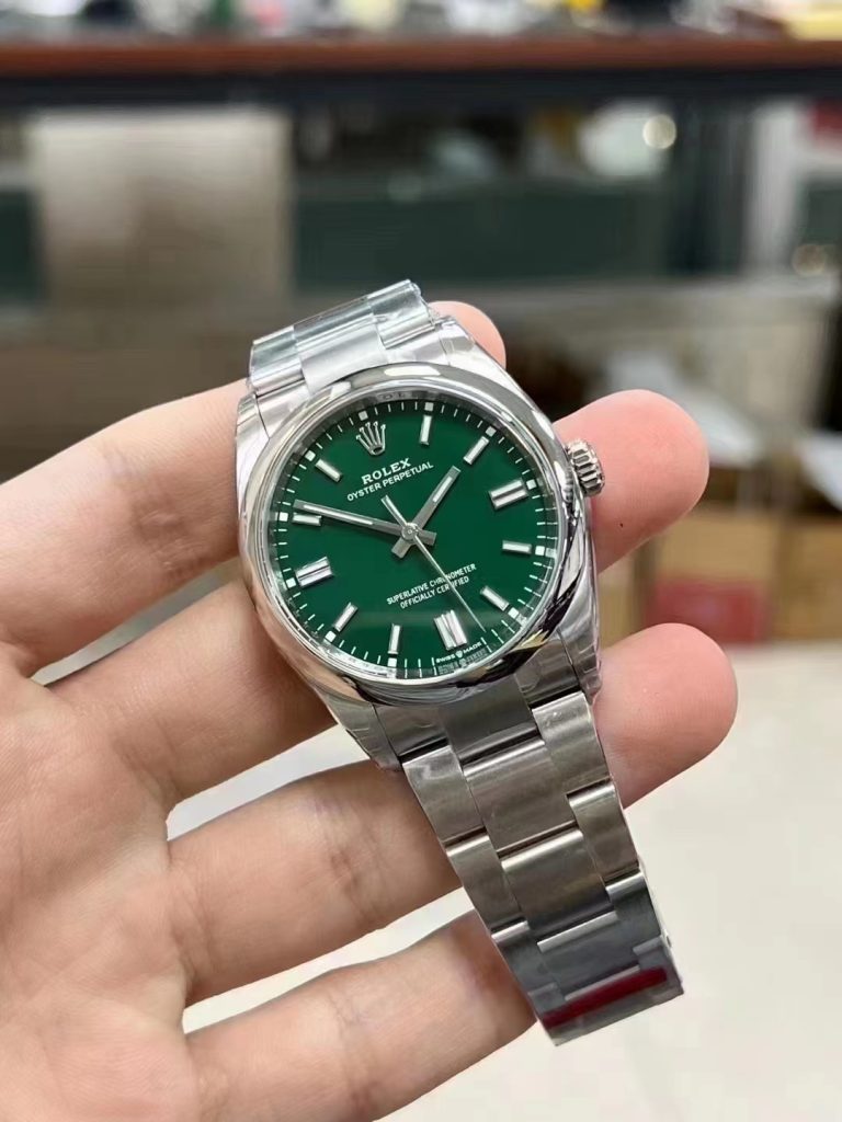 Green Rolex Oyster Perpetual