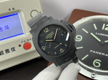 VS Factory Panerai PAM 438 Luminor Tuttonero 1950 GMT Ceramic with Original Box - Image 2