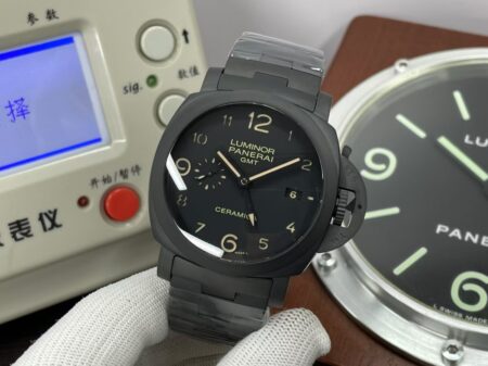 VS Factory Panerai PAM 438 Luminor Tuttonero 1950 GMT Ceramic with Original Box - Image 3