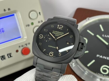 VS Factory Panerai PAM 438 Luminor Tuttonero 1950 GMT Ceramic with Original Box - Image 4