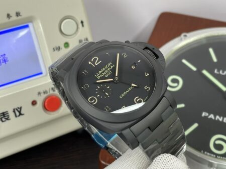 VS Factory Panerai PAM 438 Luminor Tuttonero 1950 GMT Ceramic with Original Box - Image 5