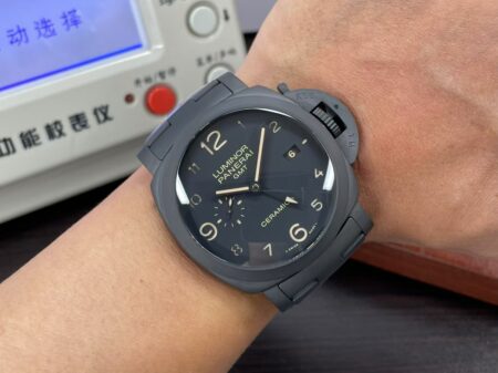 VS Factory Panerai PAM 438 Luminor Tuttonero 1950 GMT Ceramic with Original Box - Image 14